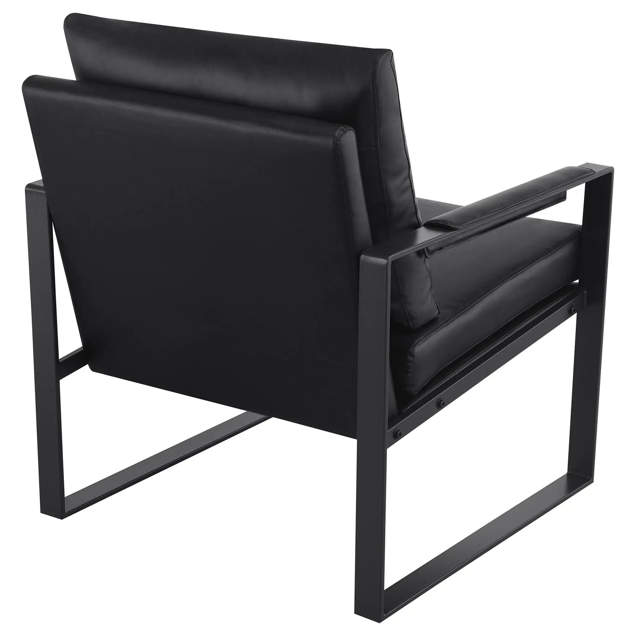 Rosalind Upholstered Track Arm Accent Chair Black by Unique Piece Furniture