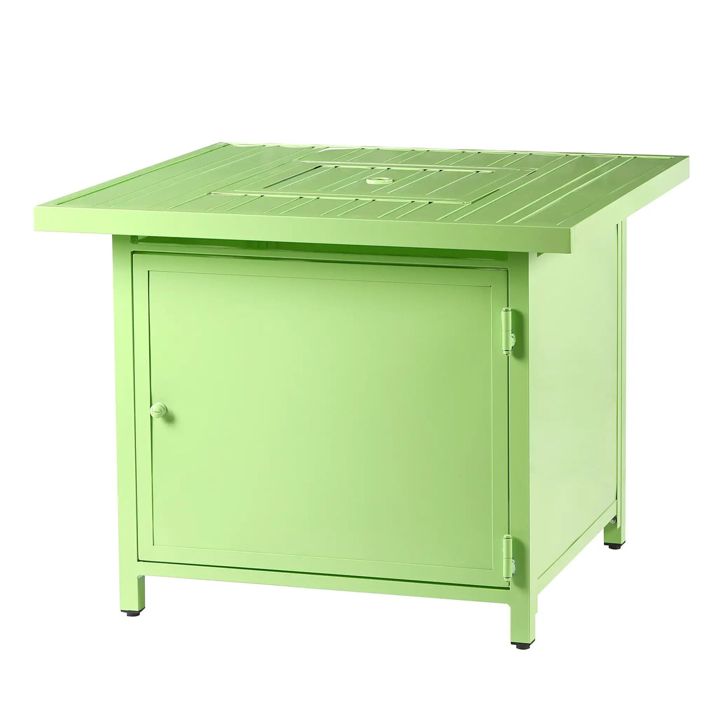 Aluminum 32-in Square Propane Fire Table with Beads, Covers and Lid by Sharicks