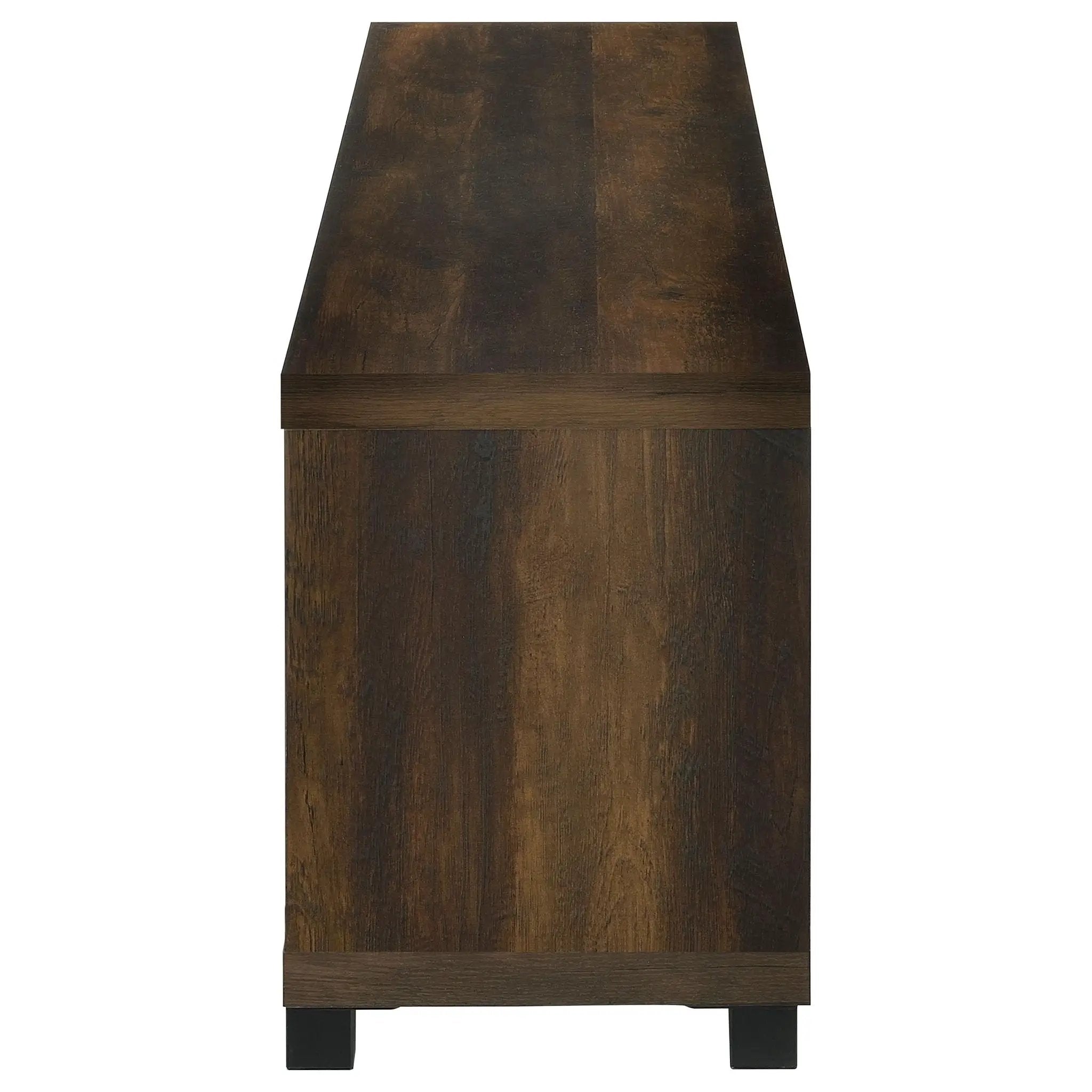 Havering 71-inch TV Stand Fireplace Media Console Dark Pine by Unique Piece Furniture