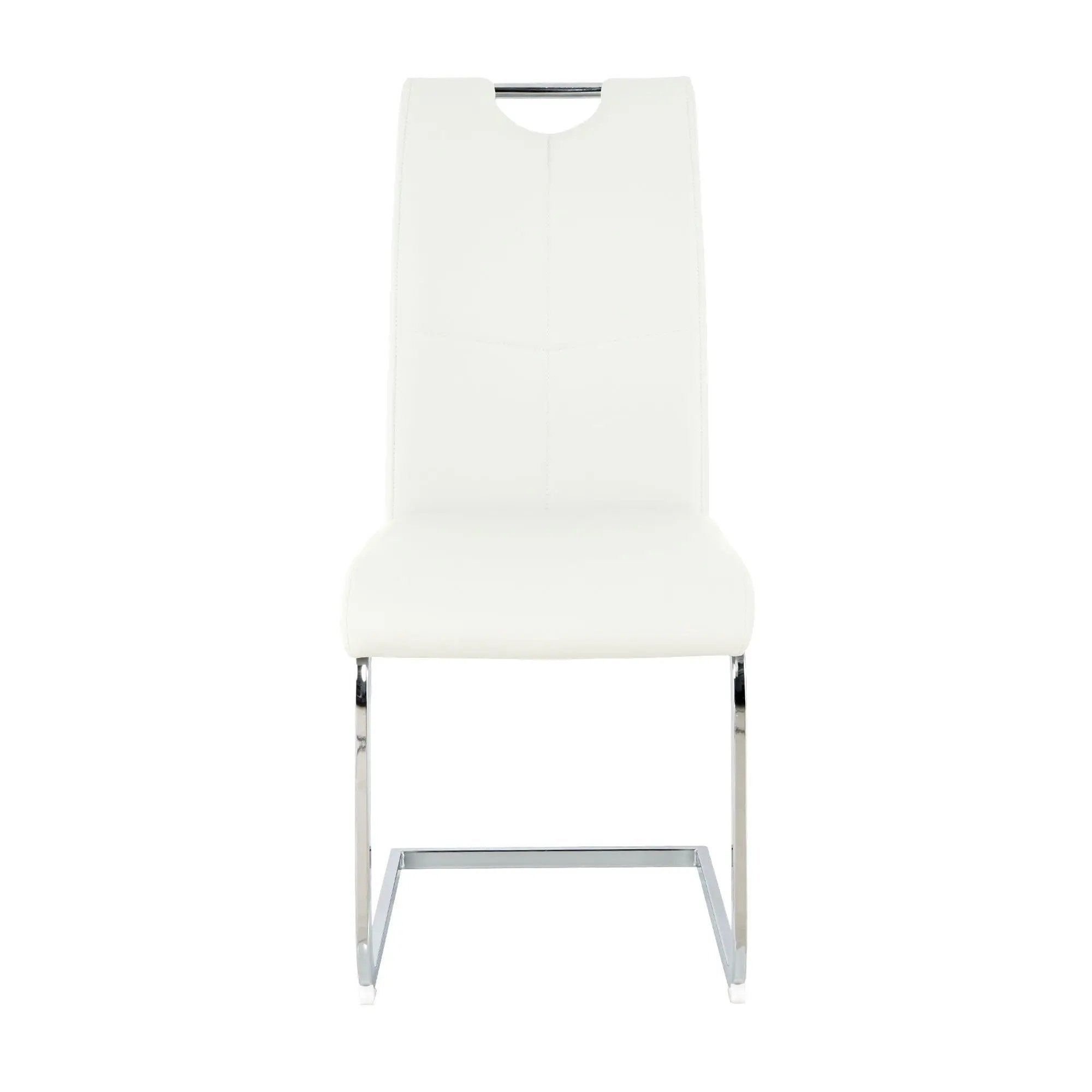 Modern Dining Chairs With Padded Seat And Metal Legs by HouseOfZazla