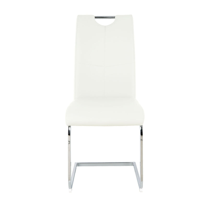 Modern Dining Chairs With Padded Seat And Metal Legs by HouseOfZazla
