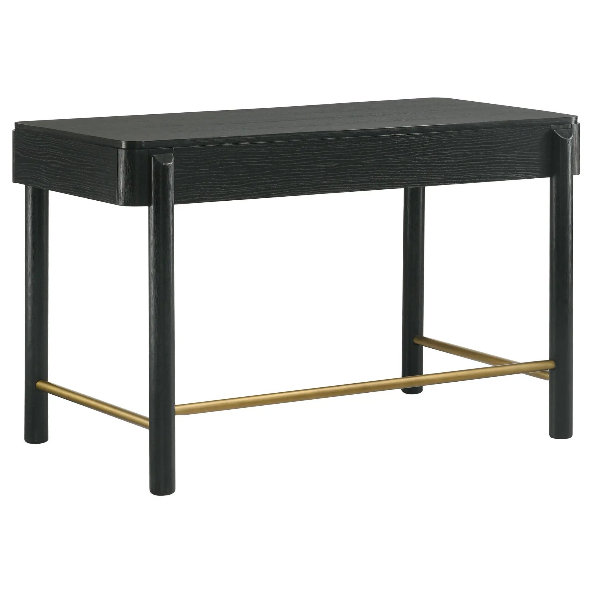 Arini 2-piece Makeup Vanity Table and Mirror Set Black by Unique Piece Furniture