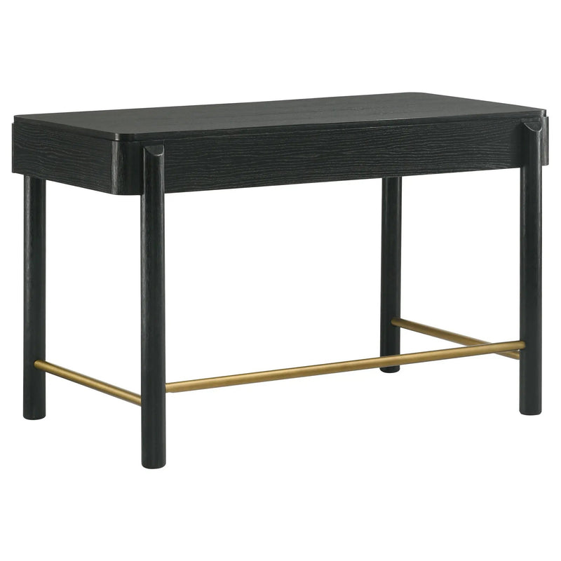 Arini 2-piece Makeup Vanity Table and Mirror Set Black by Unique Piece Furniture