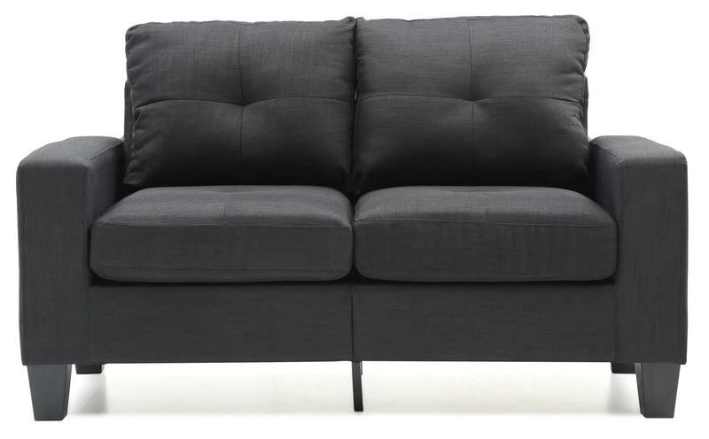Newbury - Track Arm Loveseat For Cozy Spaces by Unique Piece Furniture