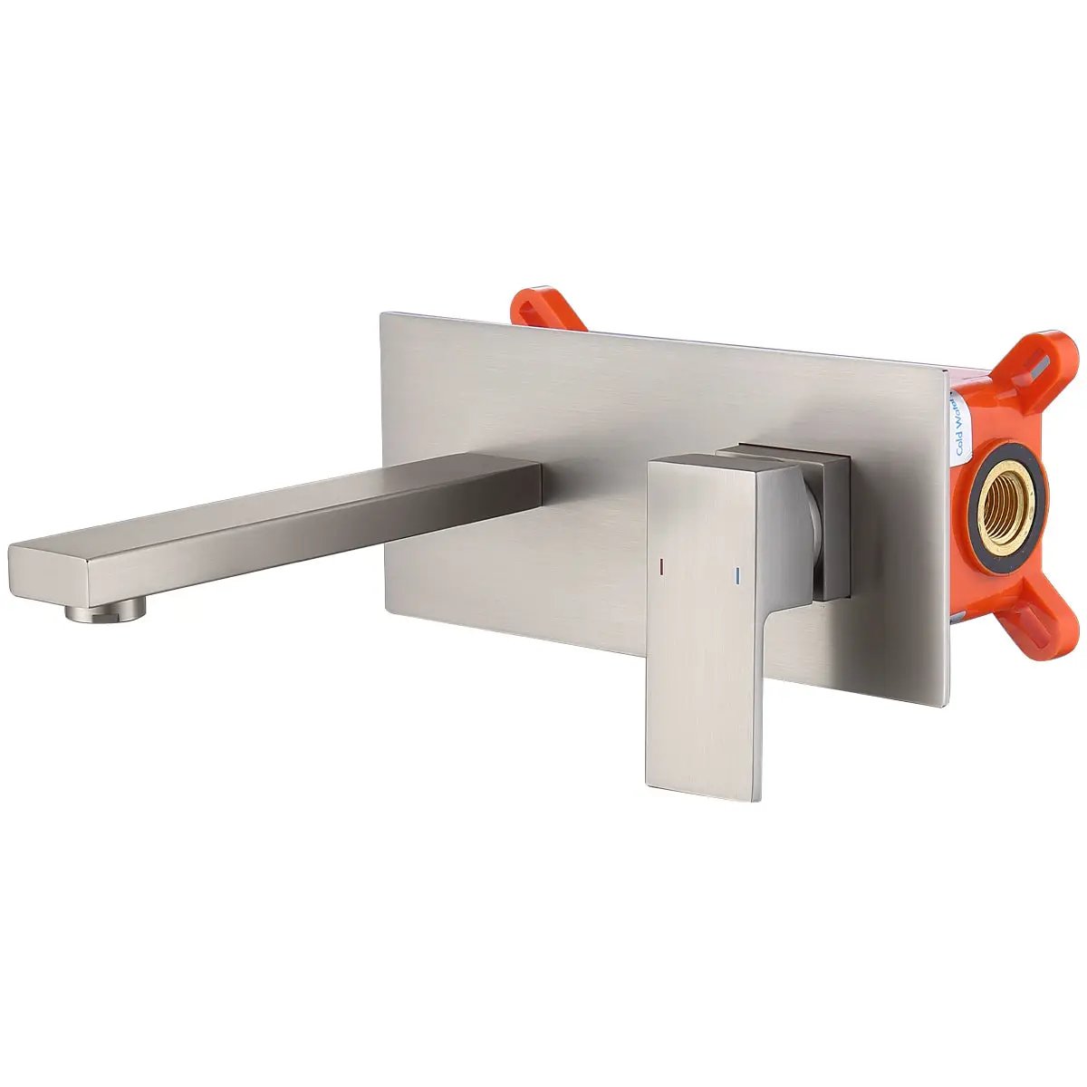Wall Mount Faucet for Bathroom Sink or Bathtub, Single Handle by HouseOfZazla