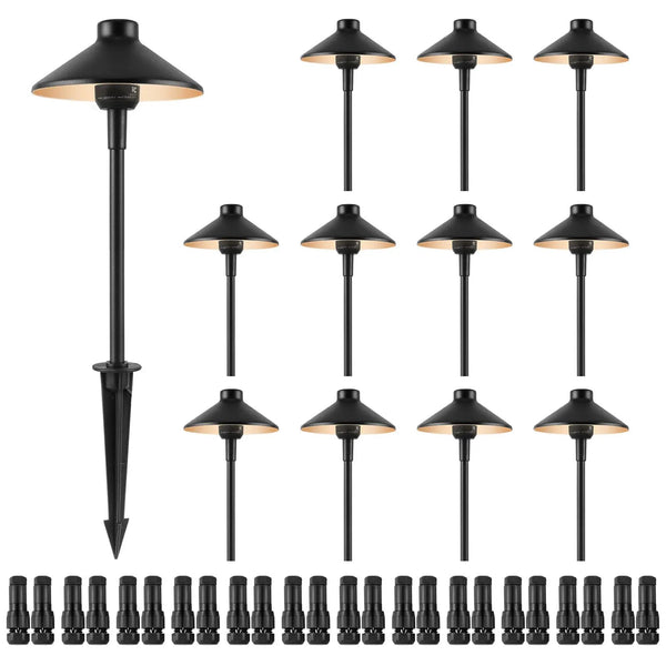 12 Pack Low Voltage Landscape Path Lights