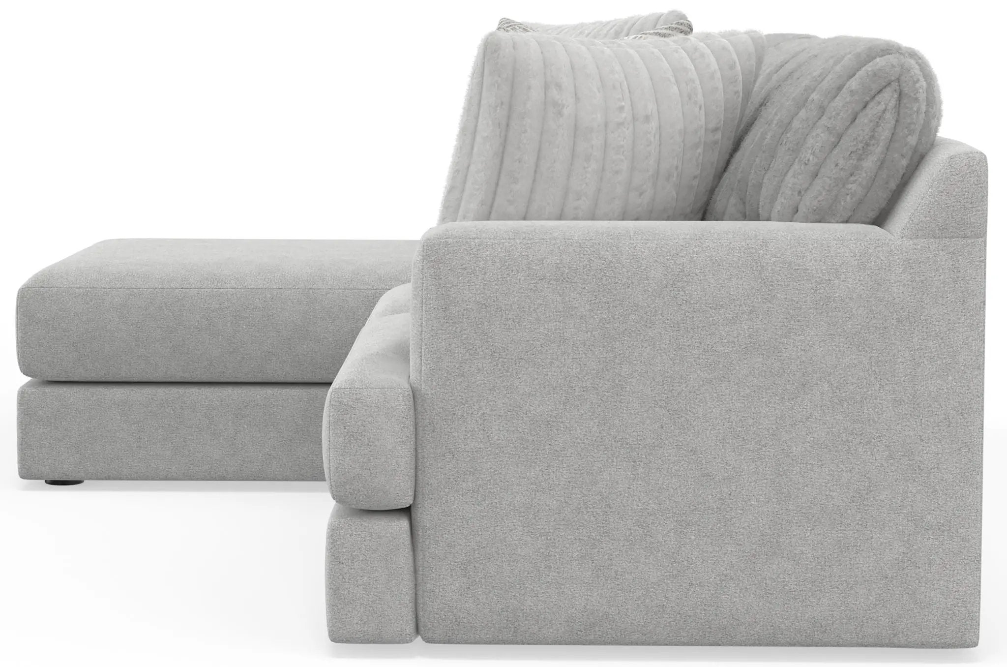 Logan - Upholstered Sectional With Comfort Coil Seating And Accent Pillows Included by Unique Piece Furniture