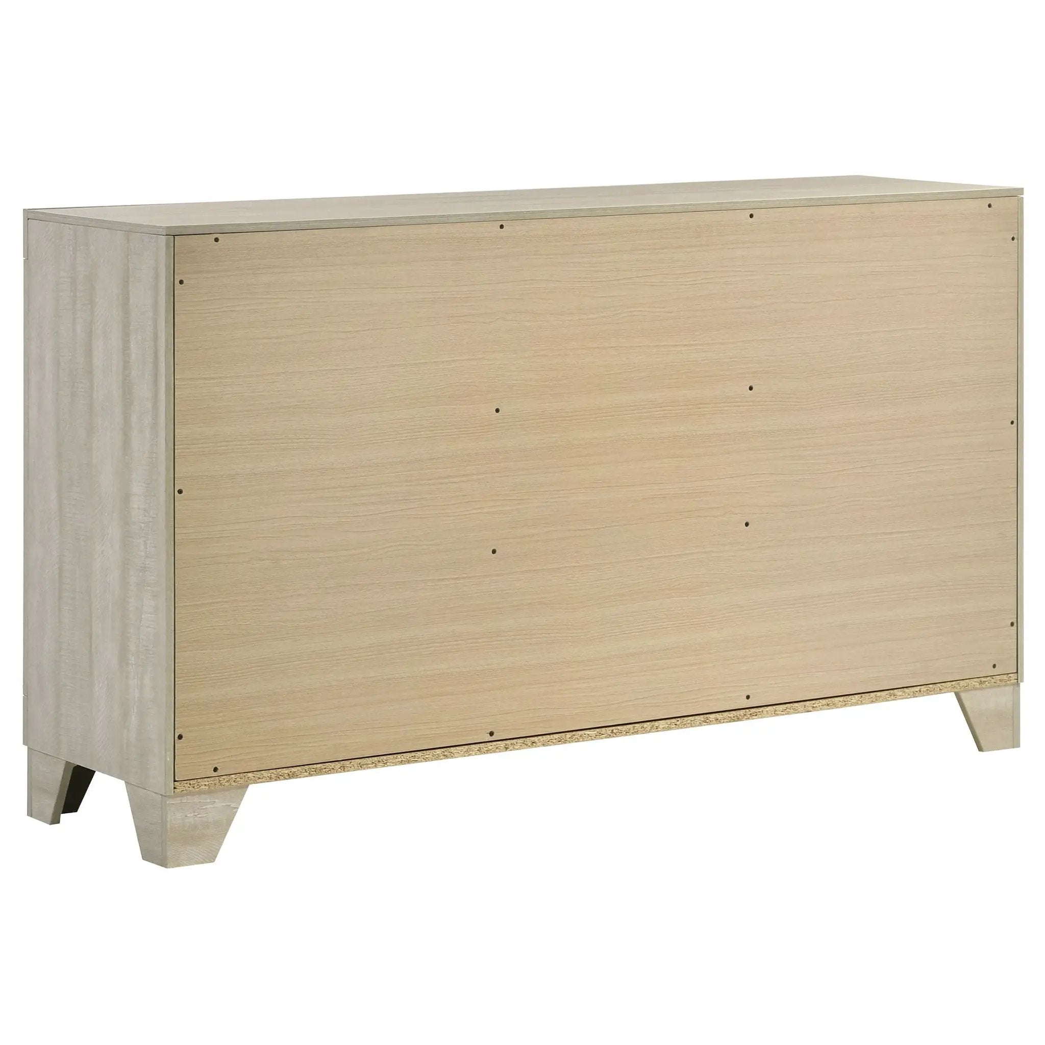 Trenton 6-drawer Bedroom Dresser Rustic Cream by Unique Piece Furniture