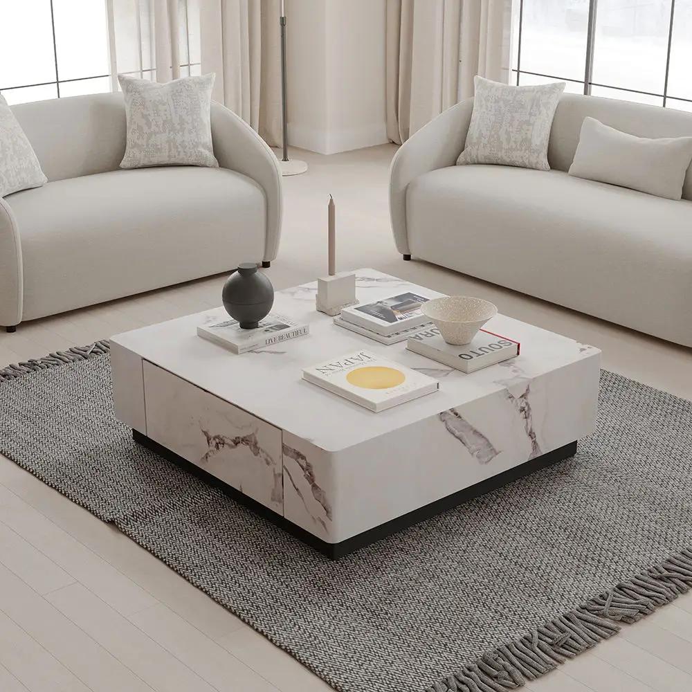Fritzy - Coffee Table - Engineered Stone by Unique Piece Furniture