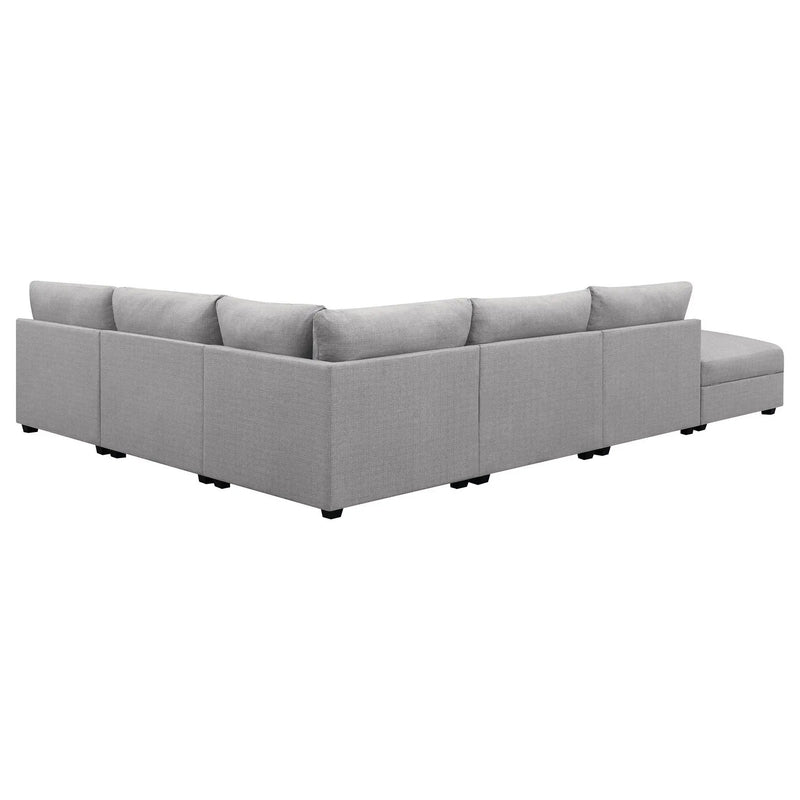 Cambria 6-piece Upholstered Modular Sectional Sofa Grey by Unique Piece Furniture