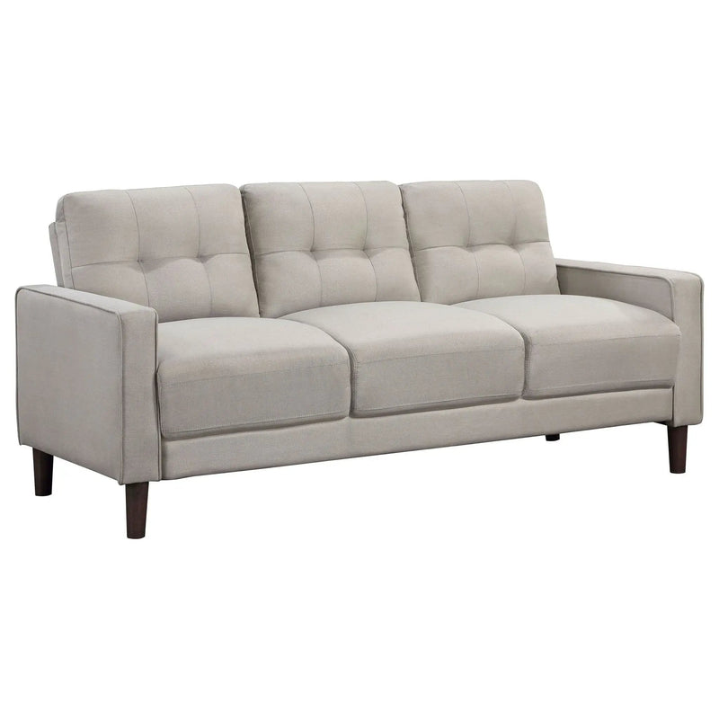 Bowen 3-piece Upholstered Track Arm Tufted Sofa Set Beige by Unique Piece Furniture