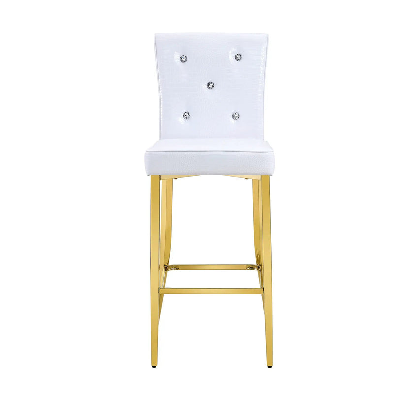 Bar Chairs With Crystal Clasp Design (Set of 2) by Unique Piece Furniture