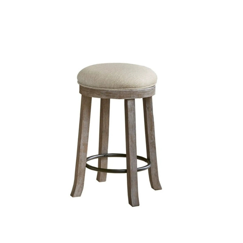 Swivel Counter Stool - Cream / Reclaimed Gray by HouseOfZazla