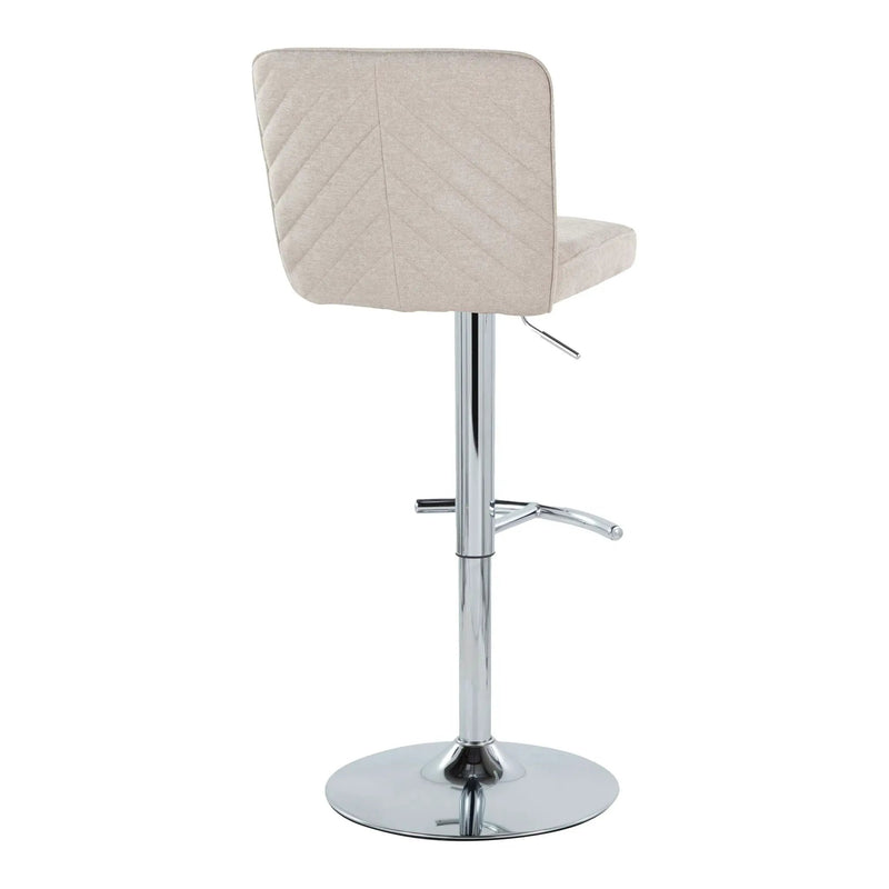 Henry - Contemporary Adjustable Barstool With Swivel & Rounded T Footrest (Set of 2) by Unique Piece Furniture