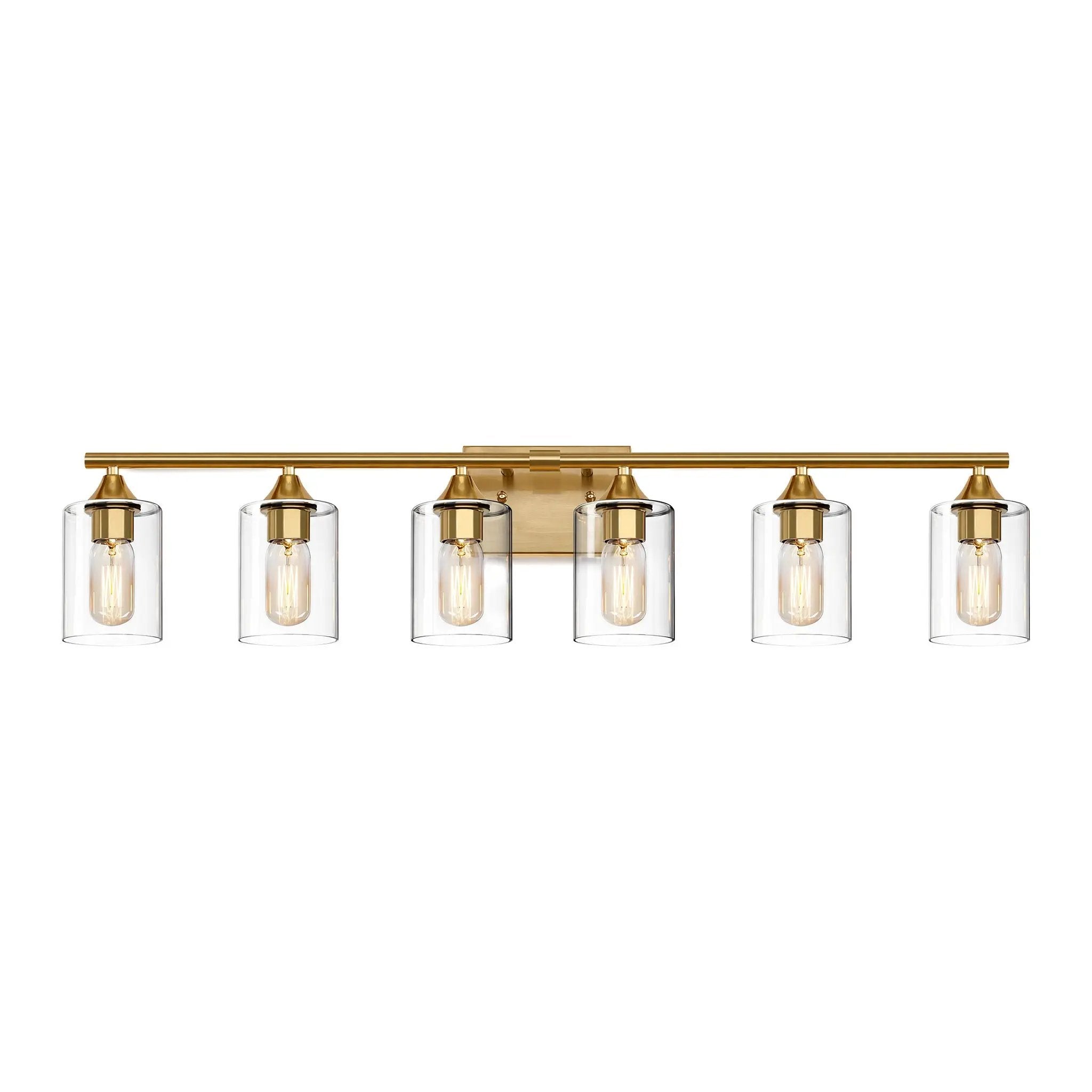 6-Light Brushed Bathroom Lighting by HouseOfZazla
