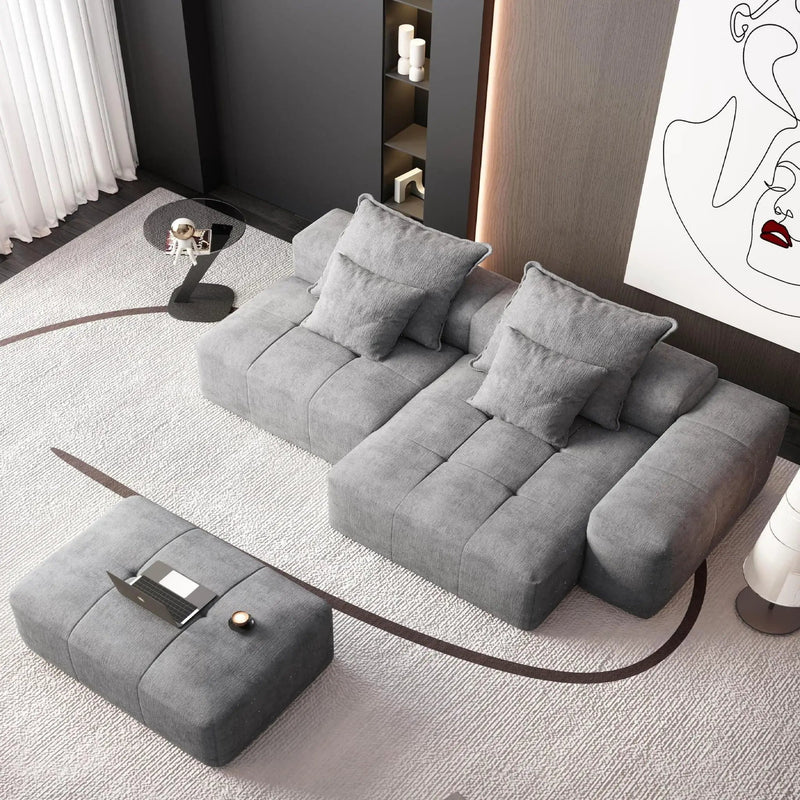 Modern Oversized DIY Combination Modular Sectional Sofa With Pillows by HouseOfZazla