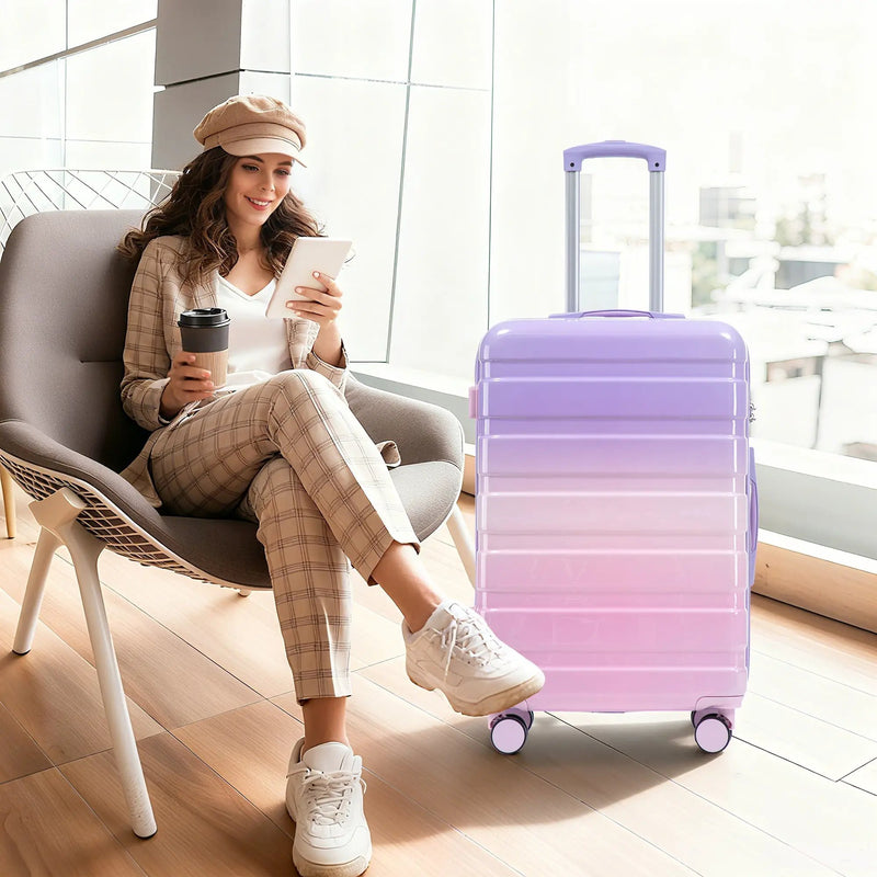 20'/24'/28' 3-Piece PC Spinner Wheel Luggage Set by HouseOfZazla