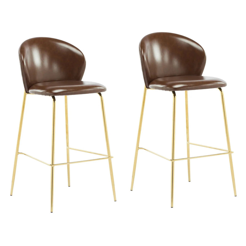 Kira - Upholstered Bar Stool (Set of 2) by HouseOfZazla