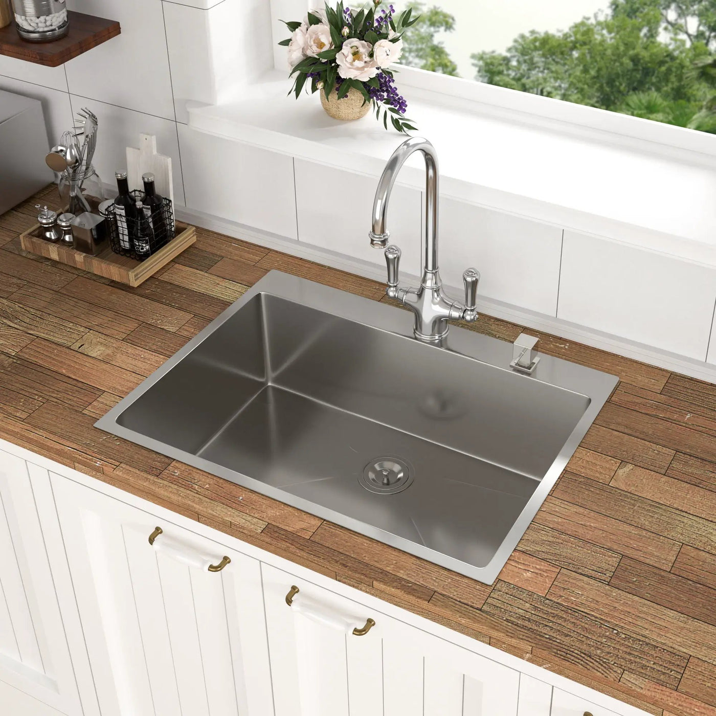 Topmount Stainless Steel Kitchen Sink by HouseOfZazla