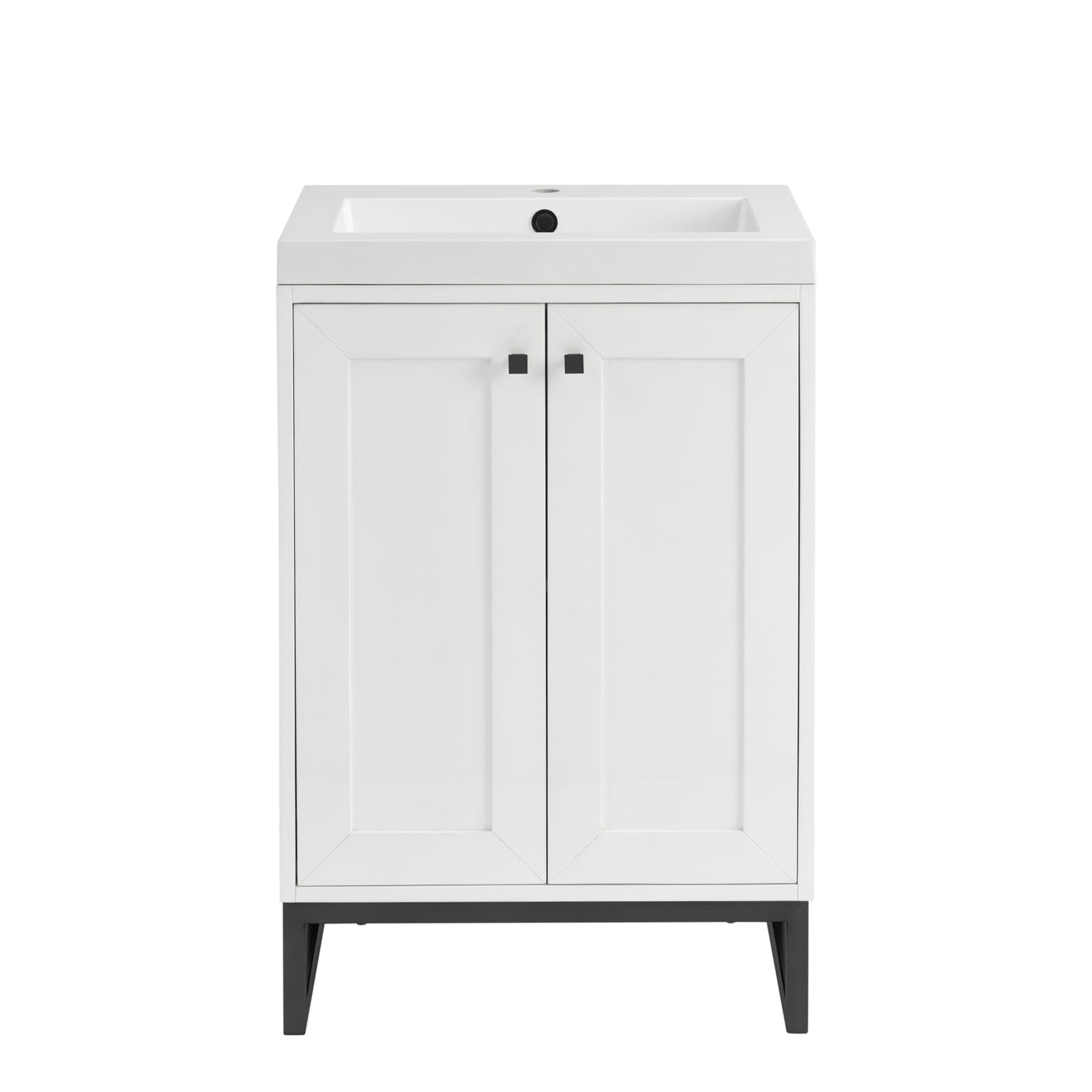 James Martin Chianti 24" Single Bathroom Vanity, Glossy White by James Martin