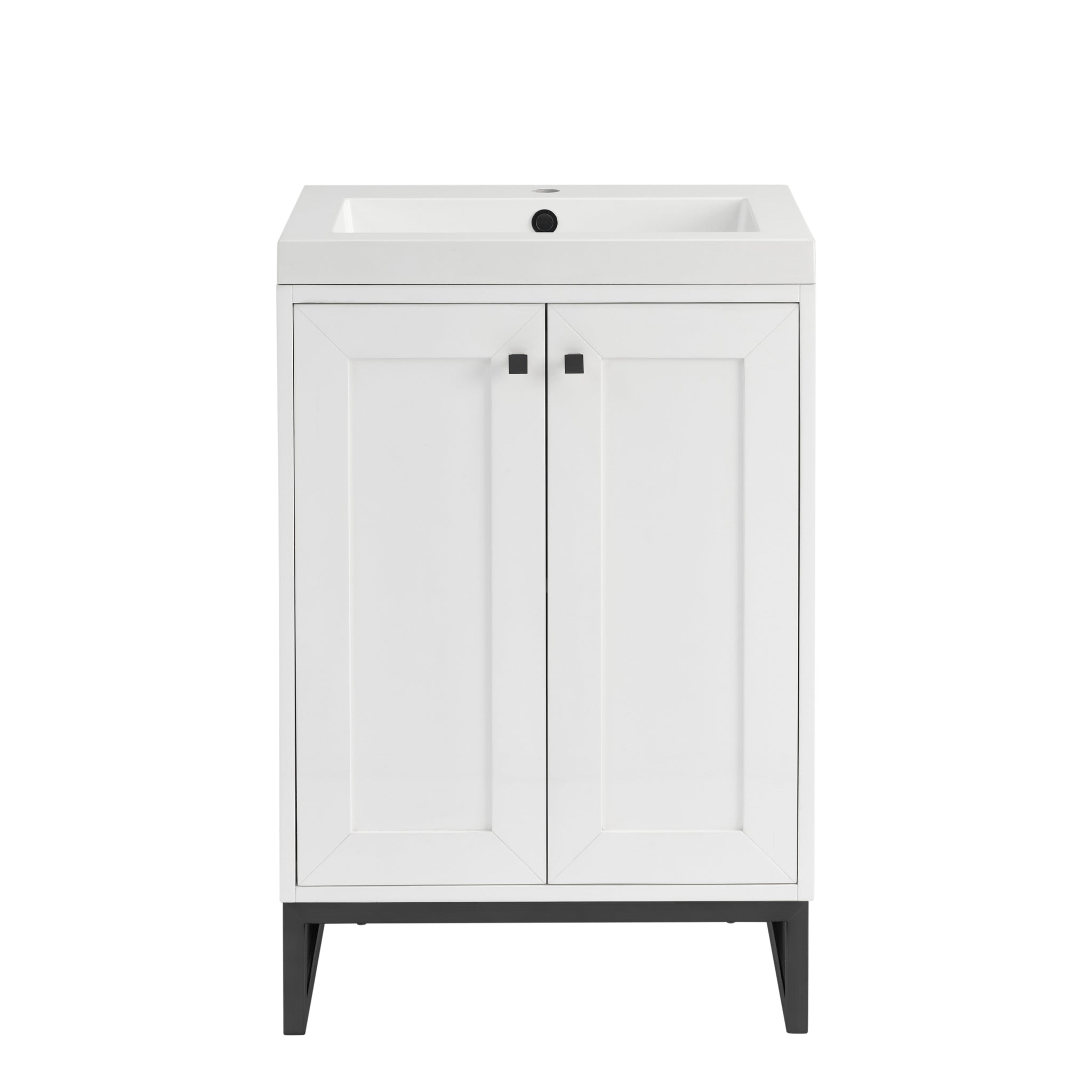 James Martin Chianti 24" Single Bathroom Vanity, Glossy White by James Martin