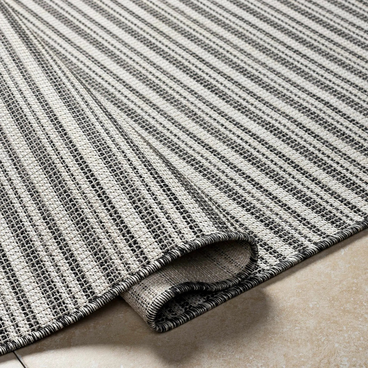 Greg Black Outdoor Area Rug - Clearance by Boutique Rugs