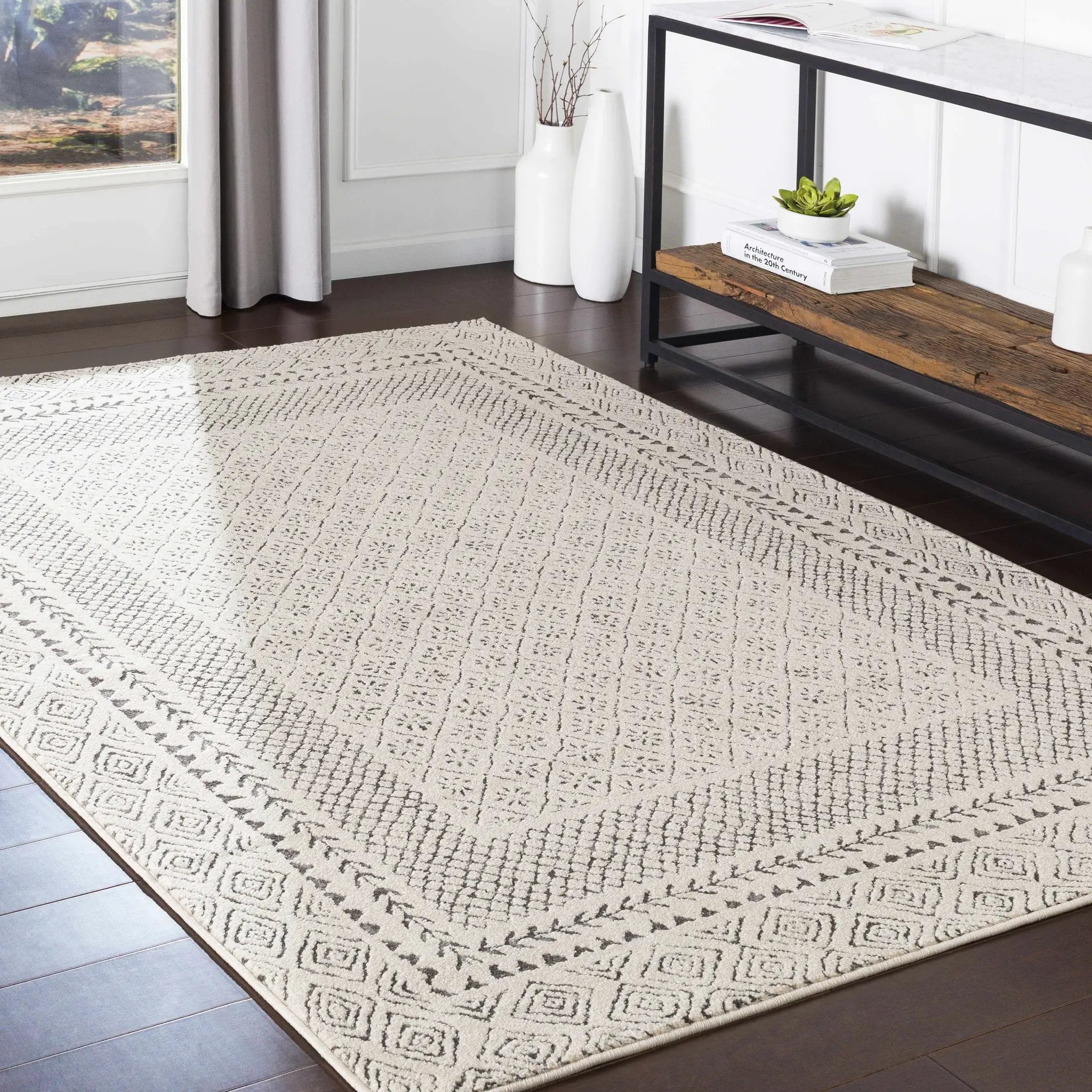 Burdette Soft Neutral Rug by Hauteloom