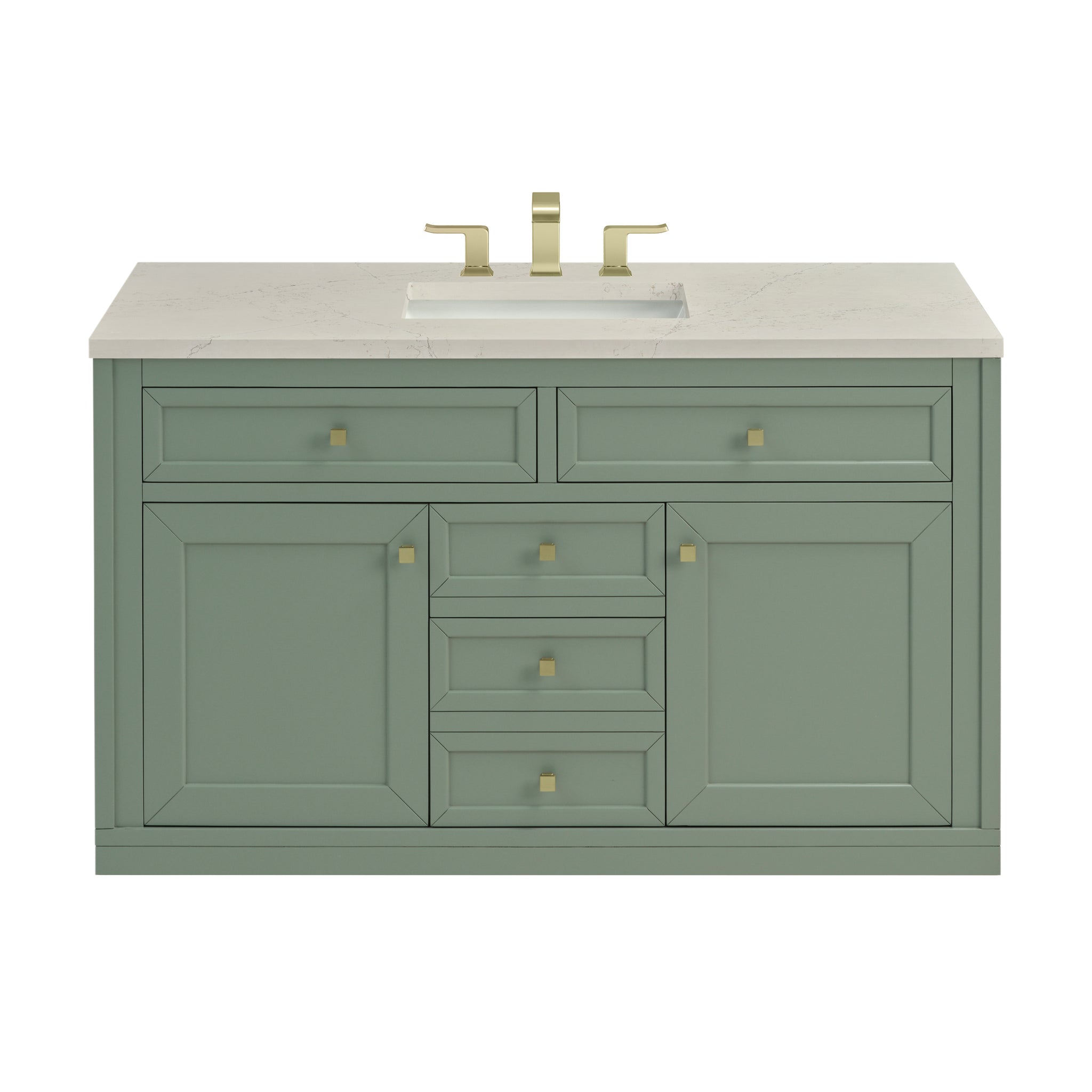 James Martin Chicago 48" Single Bathroom Vanity, Smokey Celadon by James Martin