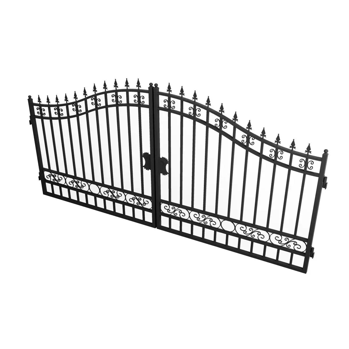 14x8 ft Steel Dual Swing Driveway Gate, photo 38 of 45
