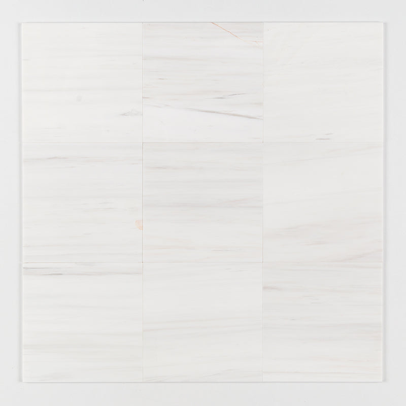 Bianco Dolomiti Honed Marble Tiles 12x12 Marble Honed 12x12 Tiles — 1