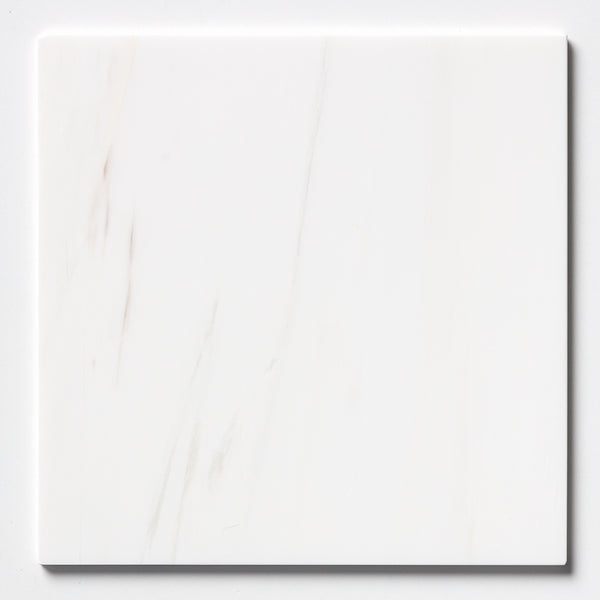 Bianco Dolomiti Honed Marble Tiles 12x12
