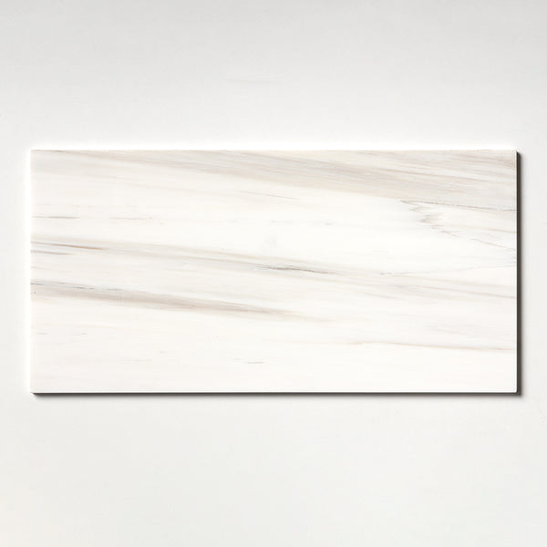 Bianco Dolomiti Honed Marble Tiles 12x24