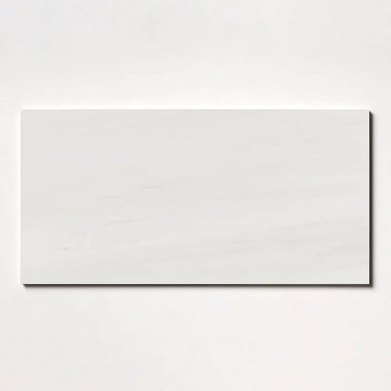 Bianco Dolomiti Honed Marble Tiles 12x24 by Stonetiledepot
