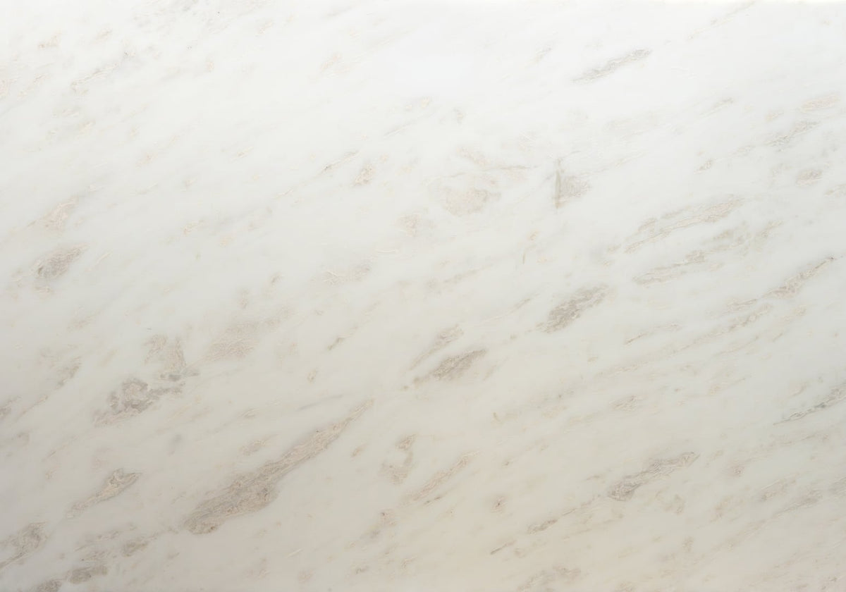 Bianco Rhino Supreme Honed Marble Slab Random 1 1/4
