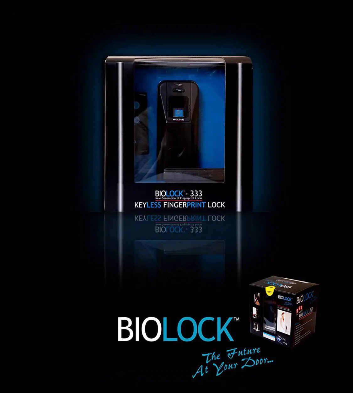 BIOLOCK 333 Biometric Fingerprint Entry Lever Door Lock by Outdoor Solar Outlet