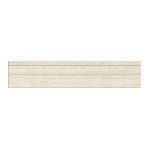 Rami Matte Groove Wood Look Porcelain Mosaics 8x40