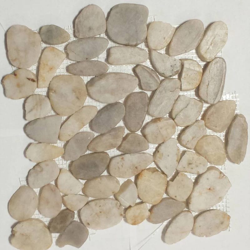 Birch Natural Pebble Mosaics 12x12 Pebble Natural 12x12 Mosaics