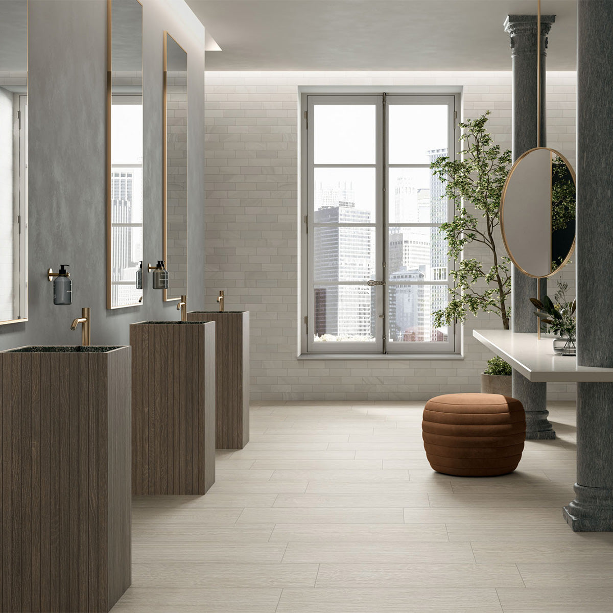 Rami Rectified Field Wood Look Porcelain Tiles 8x40 Porcelain Rectified 8x48 Tiles — 2