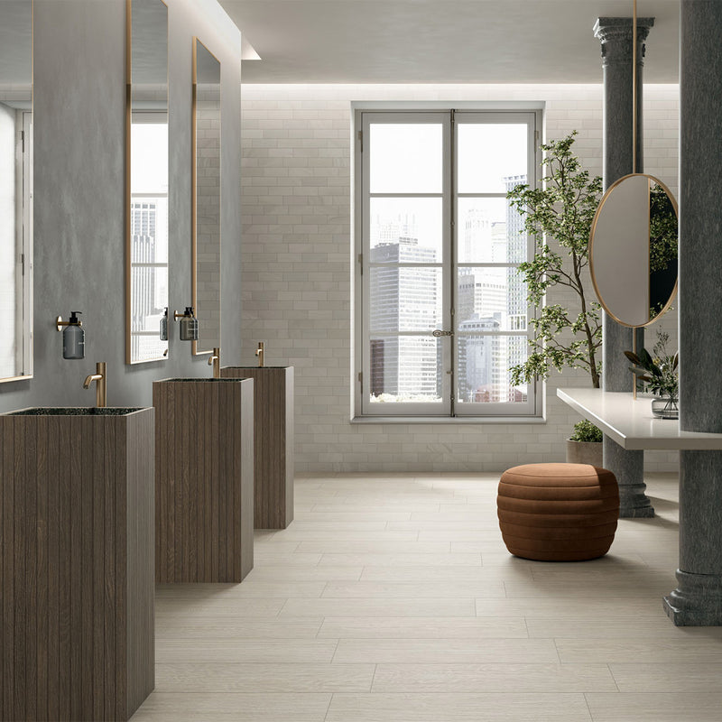 Rami Rectified Field Wood Look Porcelain Tiles 8x40 Porcelain Rectified 8x48 Tiles — 2