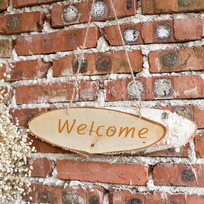 Birch Wood Solid Wood Sign Board by RusticReach