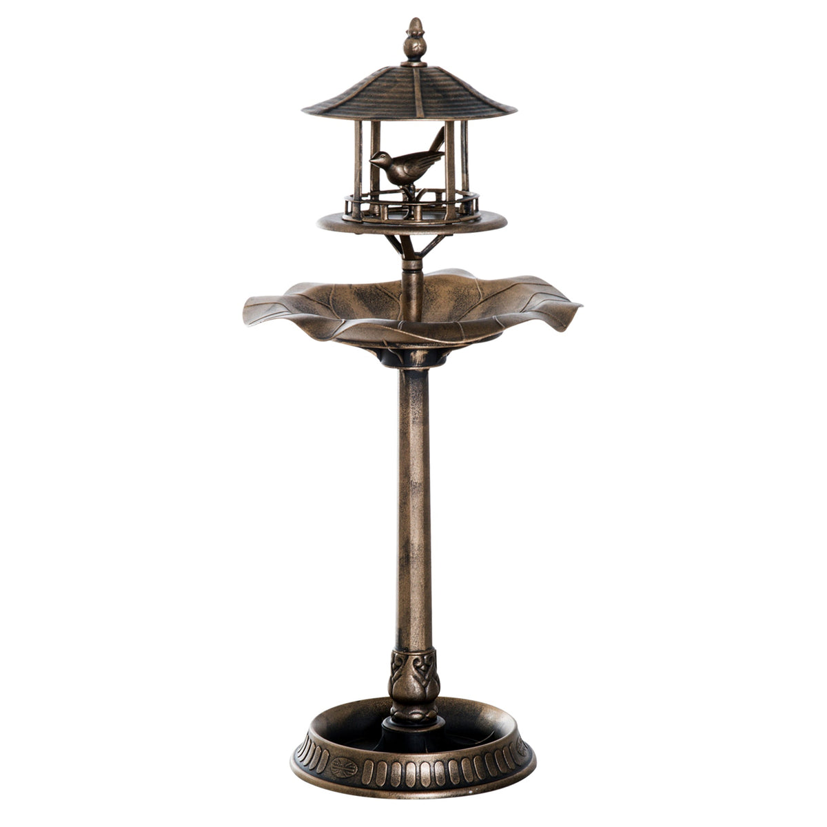 Resin Tall Bird Bath Feeder and Planter 44 Inch, photo 7 of 9