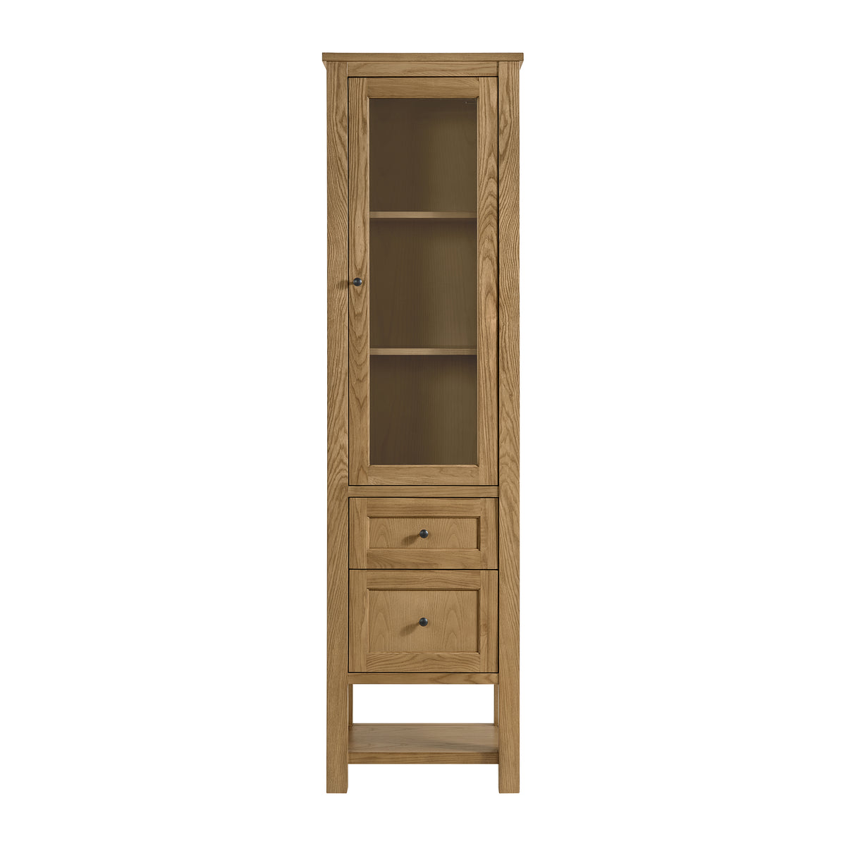 James Martin Breckenridge Linen Cabinet, Light Natural Oak