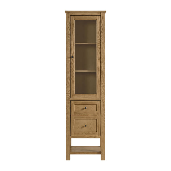 James Martin Breckenridge Linen Cabinet, Light Natural Oak