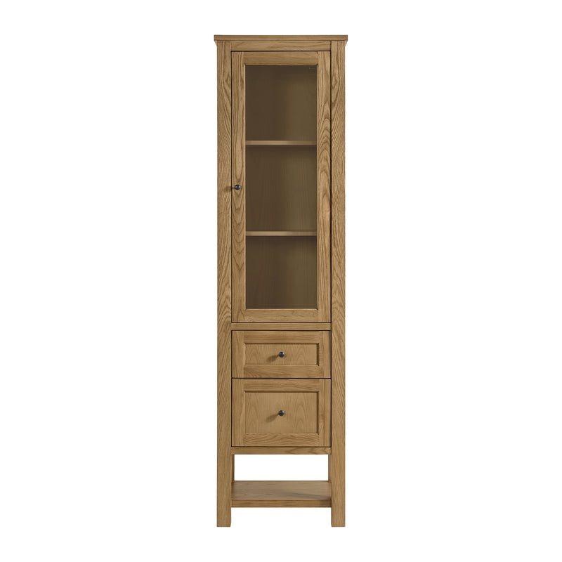 James Martin Breckenridge Linen Cabinet, Light Natural Oak