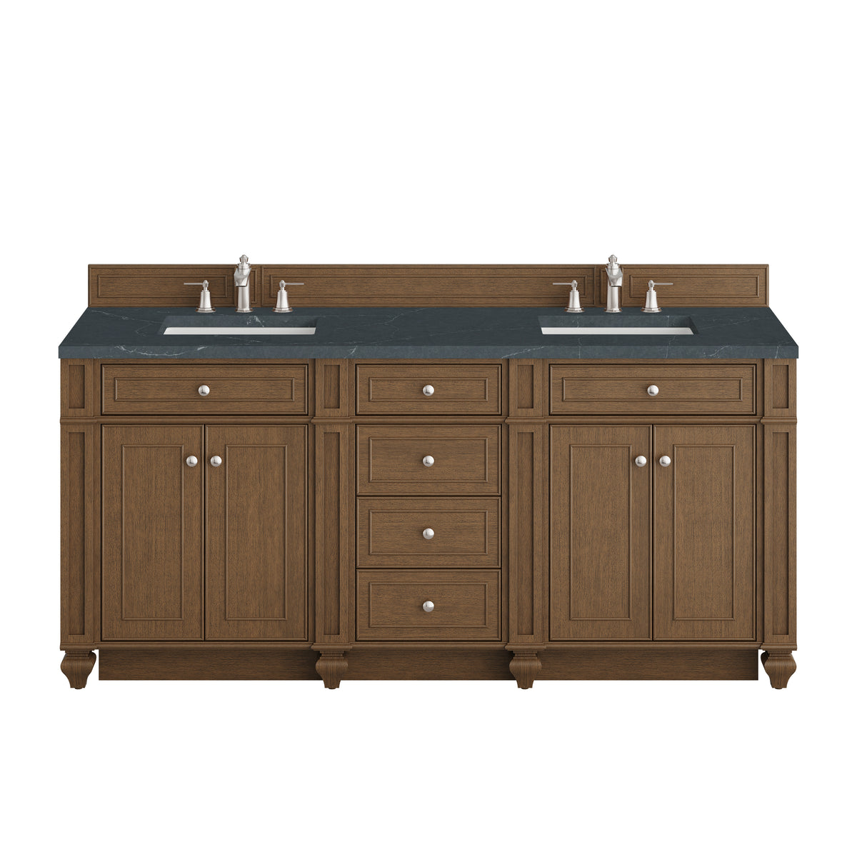 James Martin Bristol 72" Double Bathroom Vanity, Saddle Brown, view 25