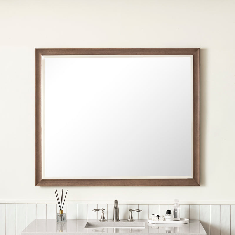 James Martin Glenbrooke 48" Mirror, Whitewashed Walnut by James Martin