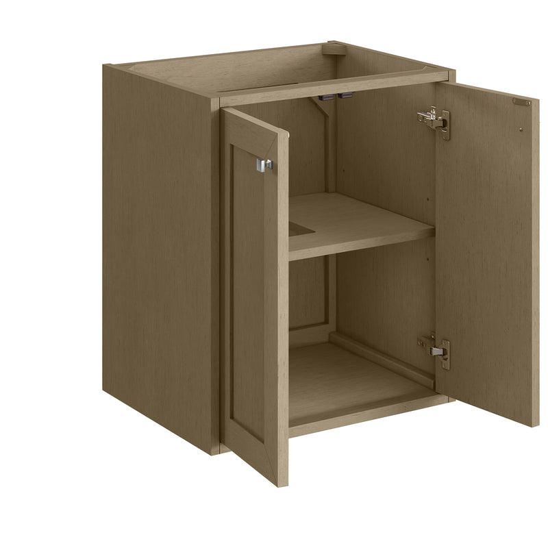 James Martin Chianti 24" Floating Single Vanity Cabinet, Walnut Whisper, view 3