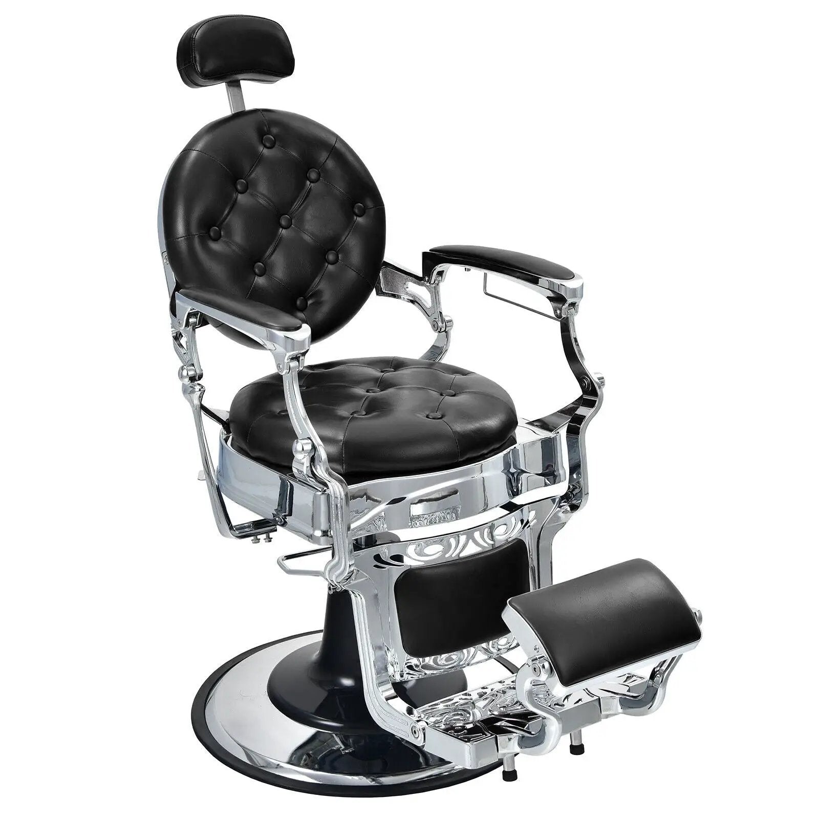 Vintage Barber Chair with Adjustable Height and Headrest by DirectDeals