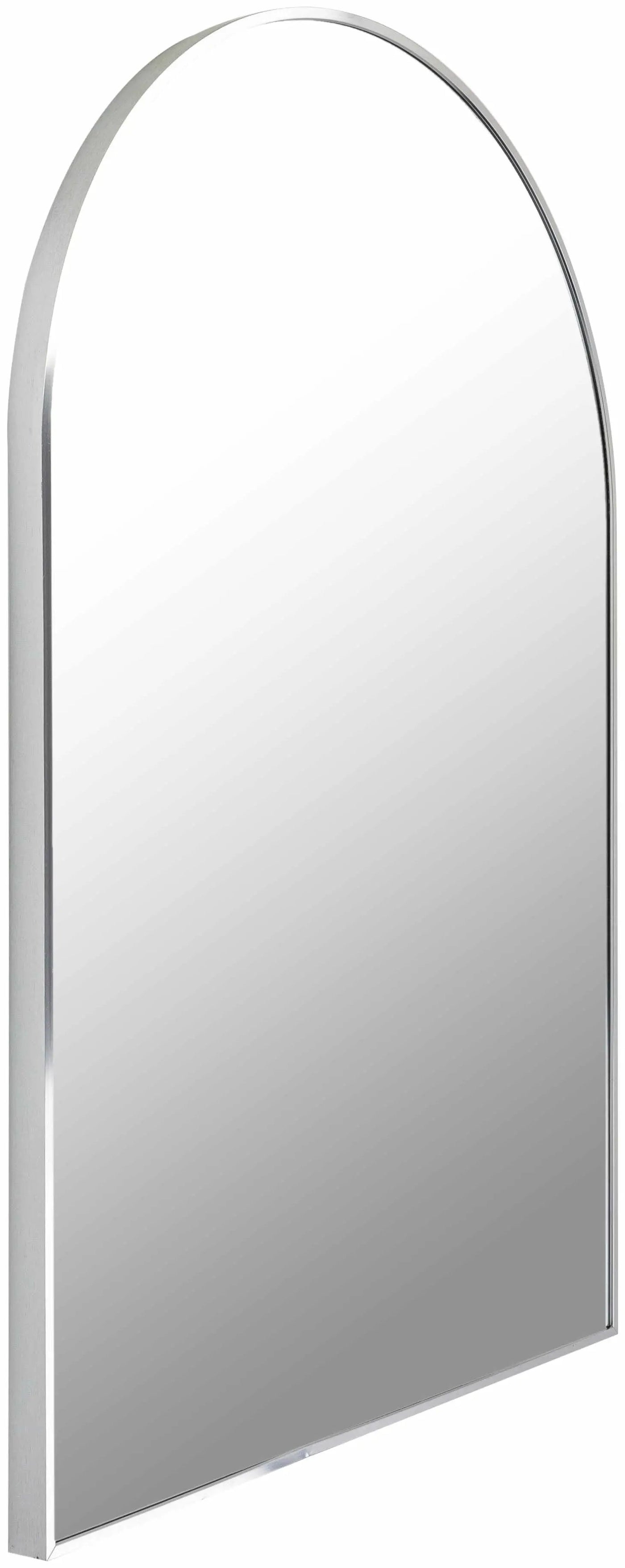 Brembilla Silver Gray Contemporary Mirror by Boutique Rugs