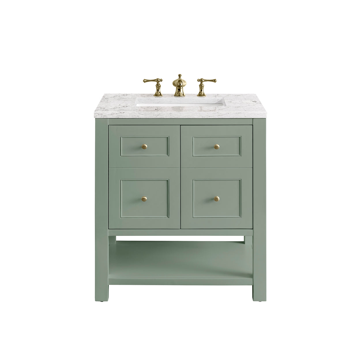 James Martin Breckenridge 30" Single Bathroom Vanity, Smokey Celadon, view 39